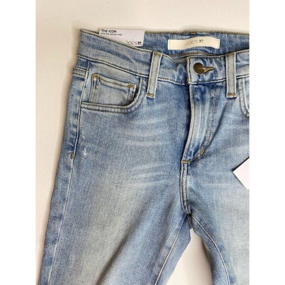 Joe's The Icon Skinny Jeans 24 Blue Women's Cropped Cut-Hem‎ Mid-Rise NEW - Picture 12 of 15